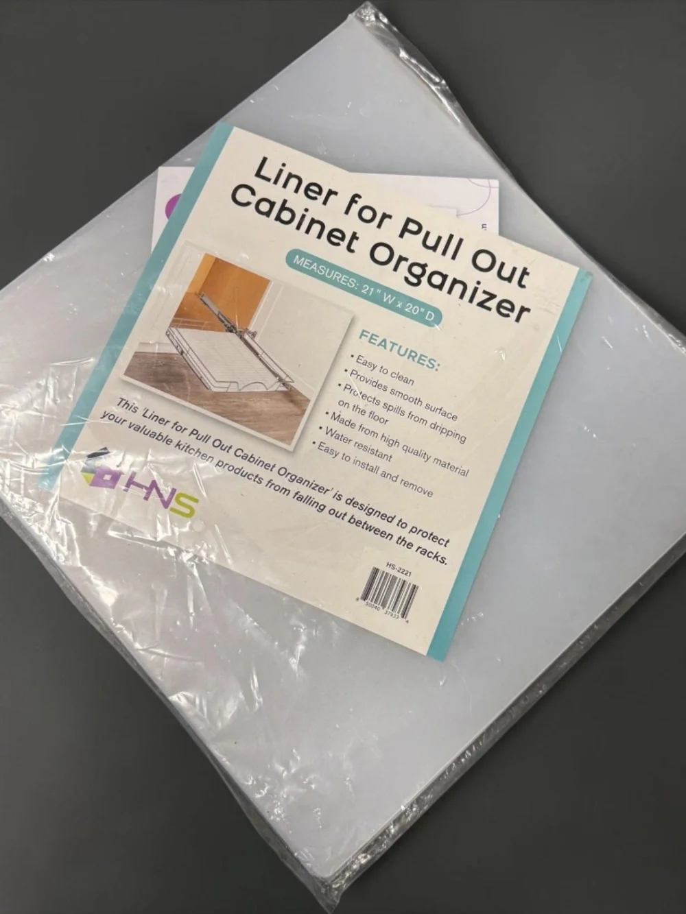 NWT HOLDN’ STORAGE Shelf Liner 21x20 Pull Out Cabinet Organizer